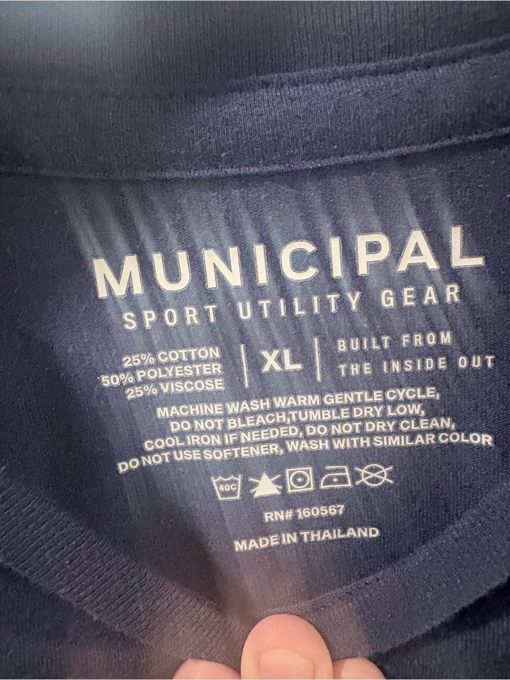 Municipal Navy Graphic Tee - Picture 2 of 3